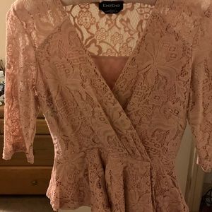 Baby Pink Floral Blouse